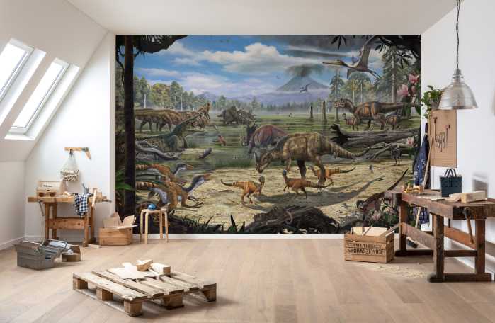 Digital wallpaper Dinosaurs on the Shore