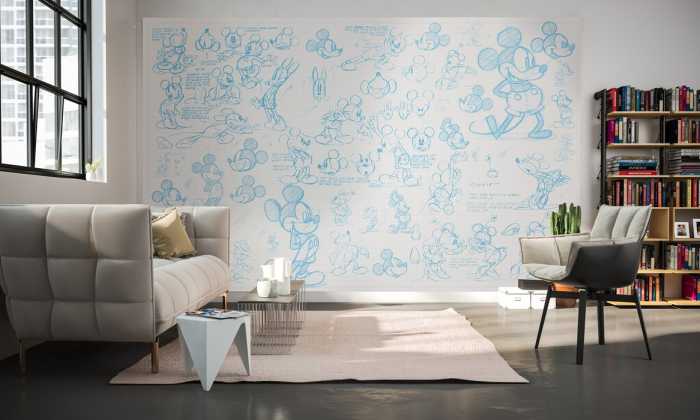Premium Non-Woven Mickey Sketches