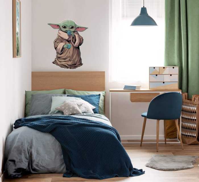 Wall tattoo adhesive foil Star Wars The Mandalorian and Grogu Cookies