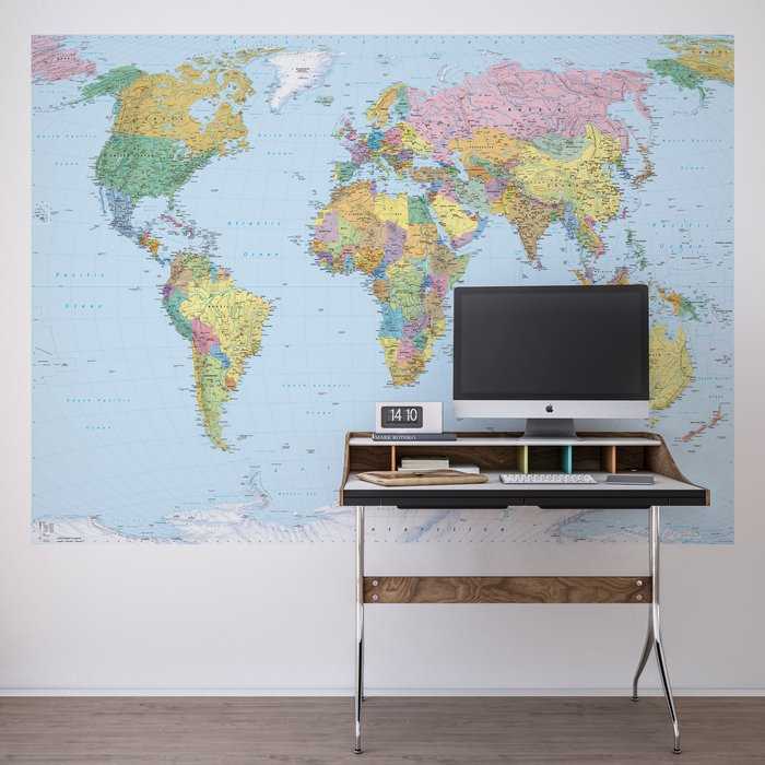 Paper World Map