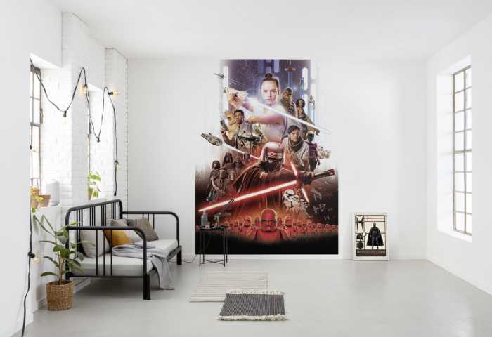 Paper Star Wars Movie Poster Rey
