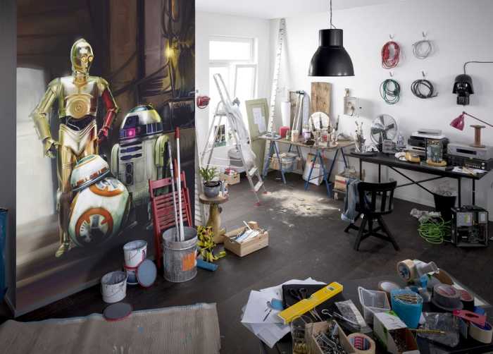 Paper Star Wars Three Droids