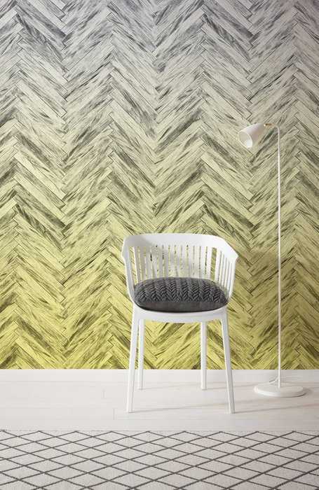 Premium Non-Woven Herringbone Yellow