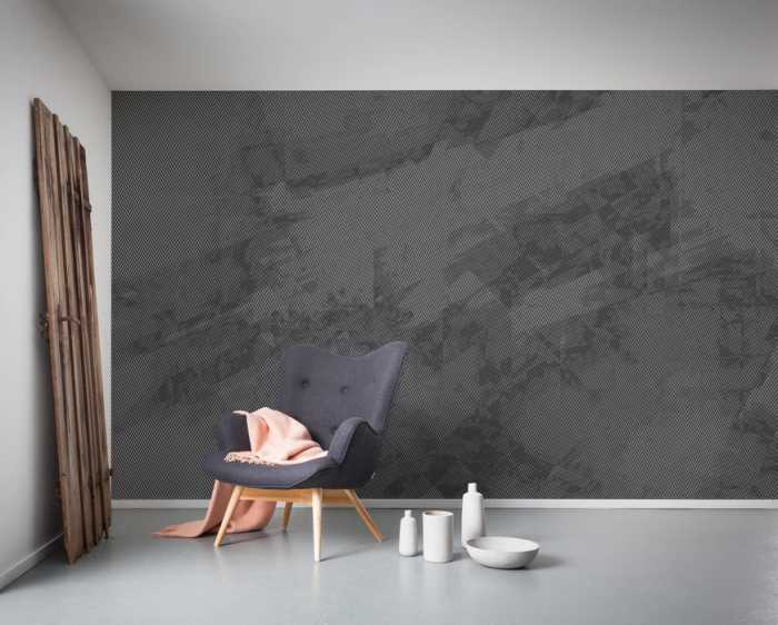 Premium Non-Woven Maya Tweed b/w