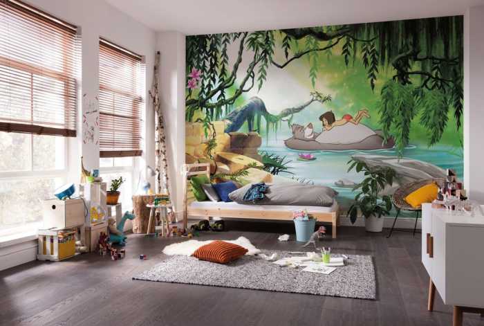 Paper Jungle book swimming with Baloo
