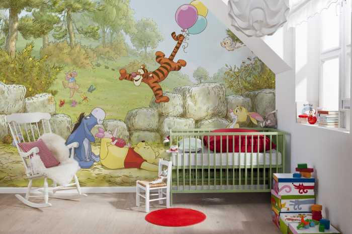 Paper Winnie the Pooh Ballooning