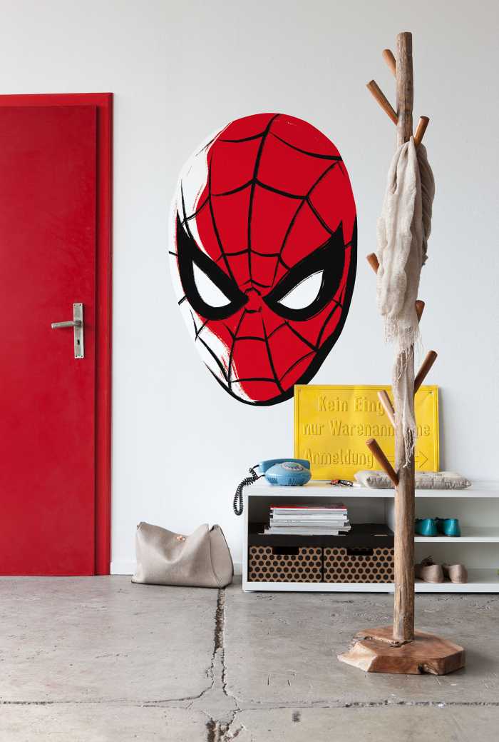 Self-adhesive sticker on non-woven Spider-Man Big Head