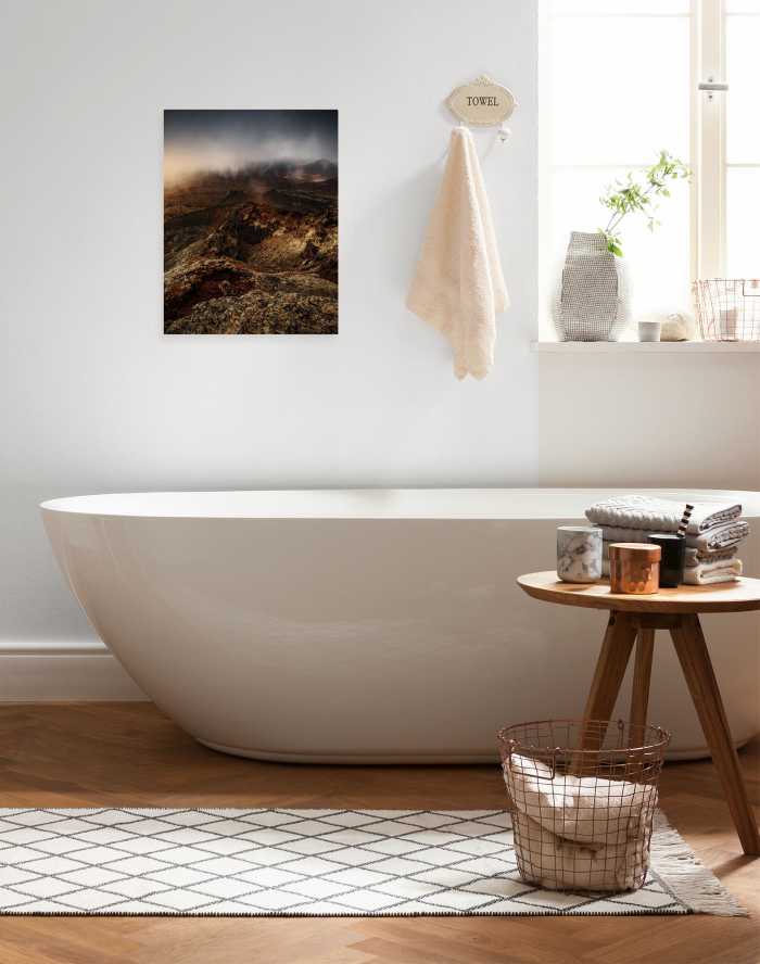 Vlies Bild auf Keilrahmen/ Echtholzrahmen Down to Earth