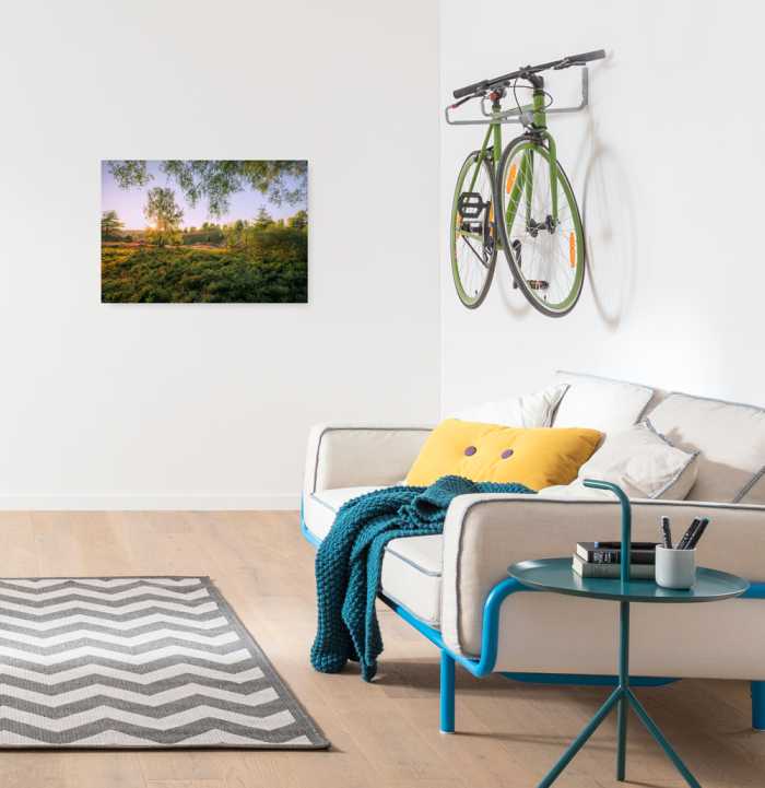 Vlies Bild auf Keilrahmen/ Echtholzrahmen Sommerabend