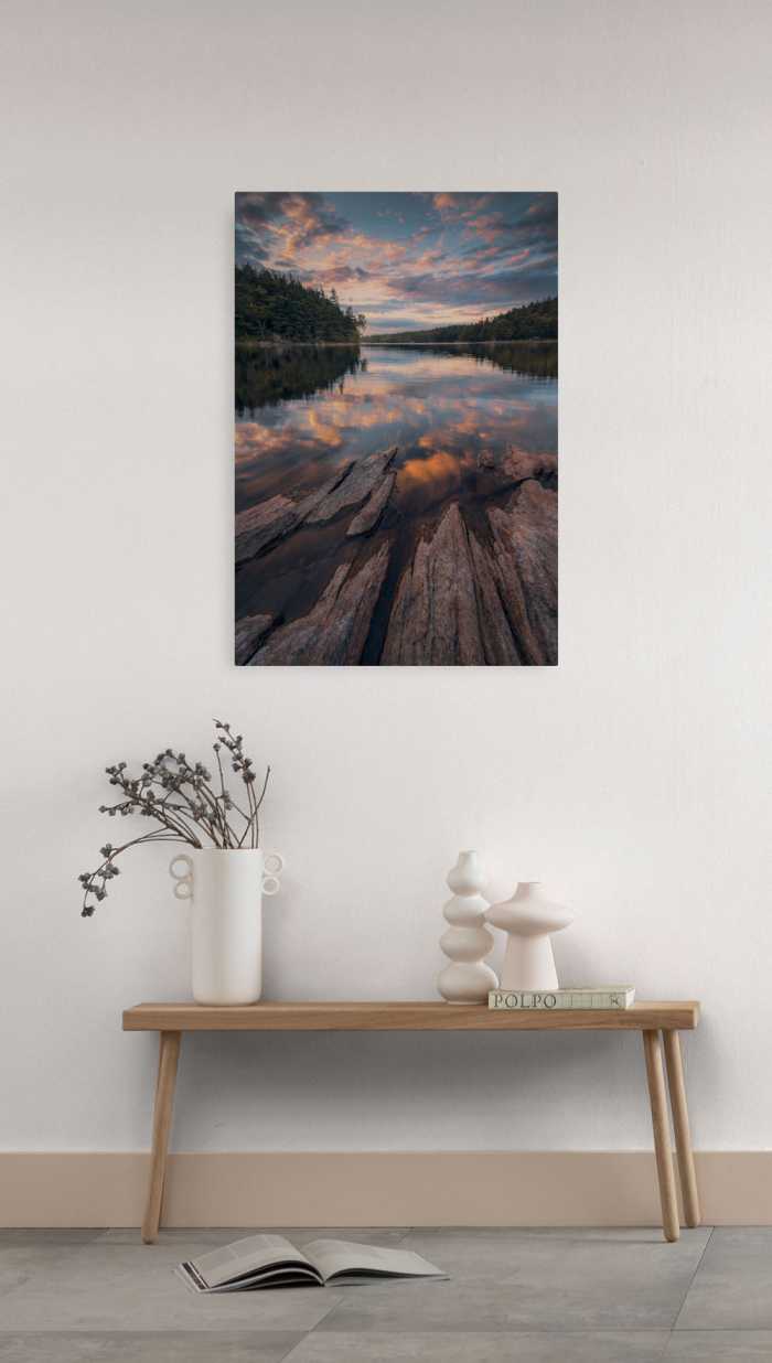 Vlies Bild auf Keilrahmen/ Echtholzrahmen Swedish Structures