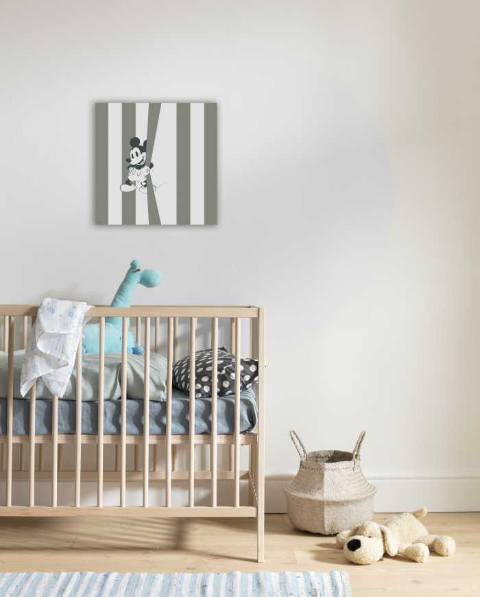 Vlies Bild auf Keilrahmen/ Echtholzrahmen Mickey Be Yourself