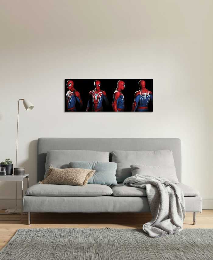 Vlies Bild auf Keilrahmen/ Echtholzrahmen Marvel Spider-Man Portrait Photos
