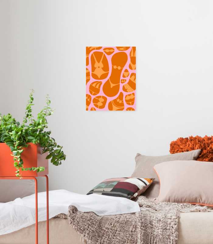 Vlies Bild auf Keilrahmen/ Echtholzrahmen Bikinis