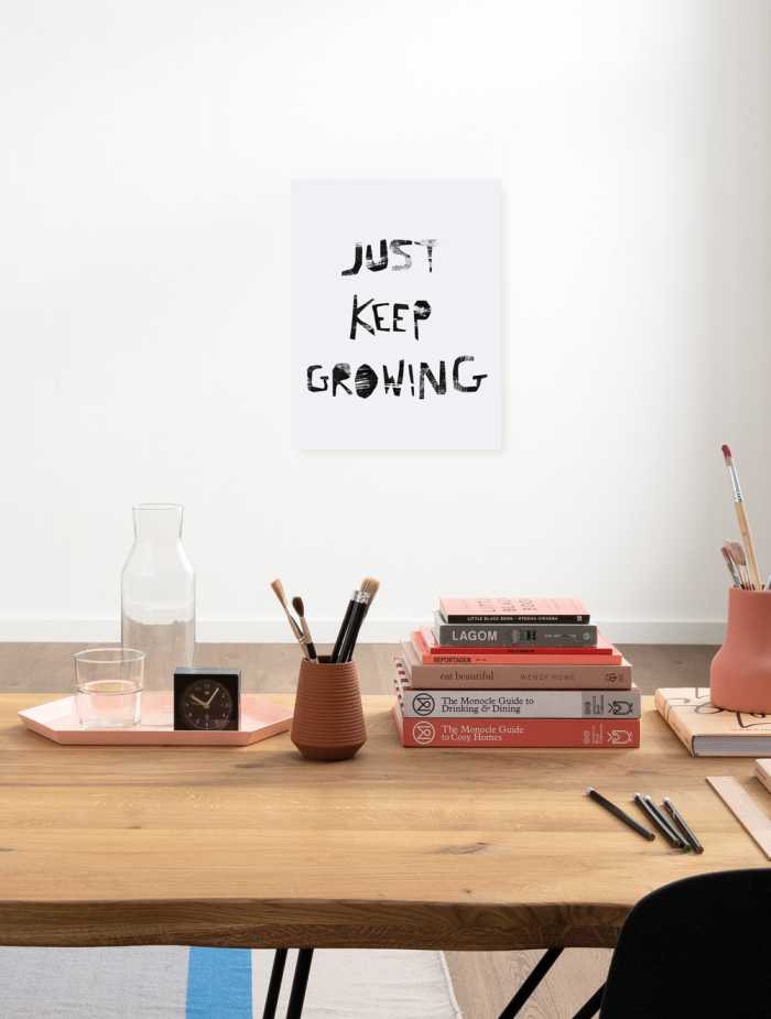 Vlies Bild auf Keilrahmen/ Echtholzrahmen Growing Up