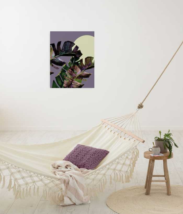 Vlies Bild auf Keilrahmen/ Echtholzrahmen Moon Shades