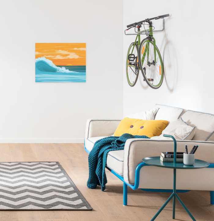 Vlies Bild auf Keilrahmen/ Echtholzrahmen Gentle Breeze