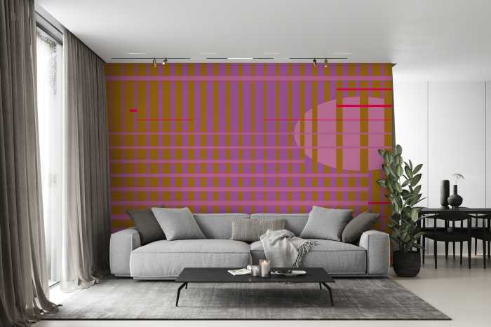 Premium Non-Woven Let me stay cognac-pink