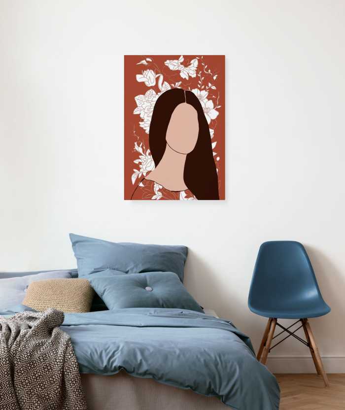 Vlies Bild auf Keilrahmen/ Echtholzrahmen Beautiful Soul