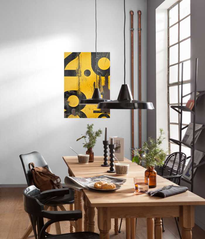 Vlies Bild auf Keilrahmen/ Echtholzrahmen Used Letters