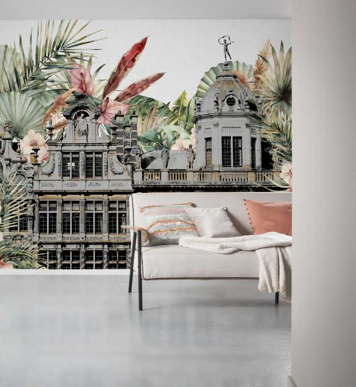 Digitally printed photomural Tropical Palace