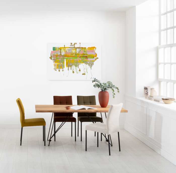 Vlies Bild auf Keilrahmen/ Echtholzrahmen Welcome Amy