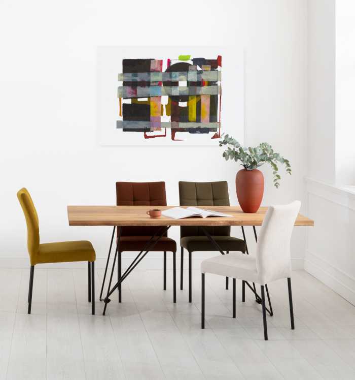 Vlies Bild auf Keilrahmen/ Echtholzrahmen Lounge