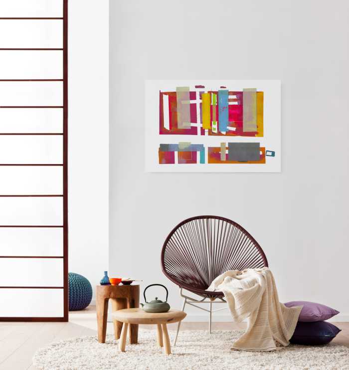 Vlies Bild auf Keilrahmen/ Echtholzrahmen Clarity