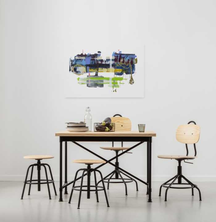 Vlies Bild auf Keilrahmen/ Echtholzrahmen Flying Car