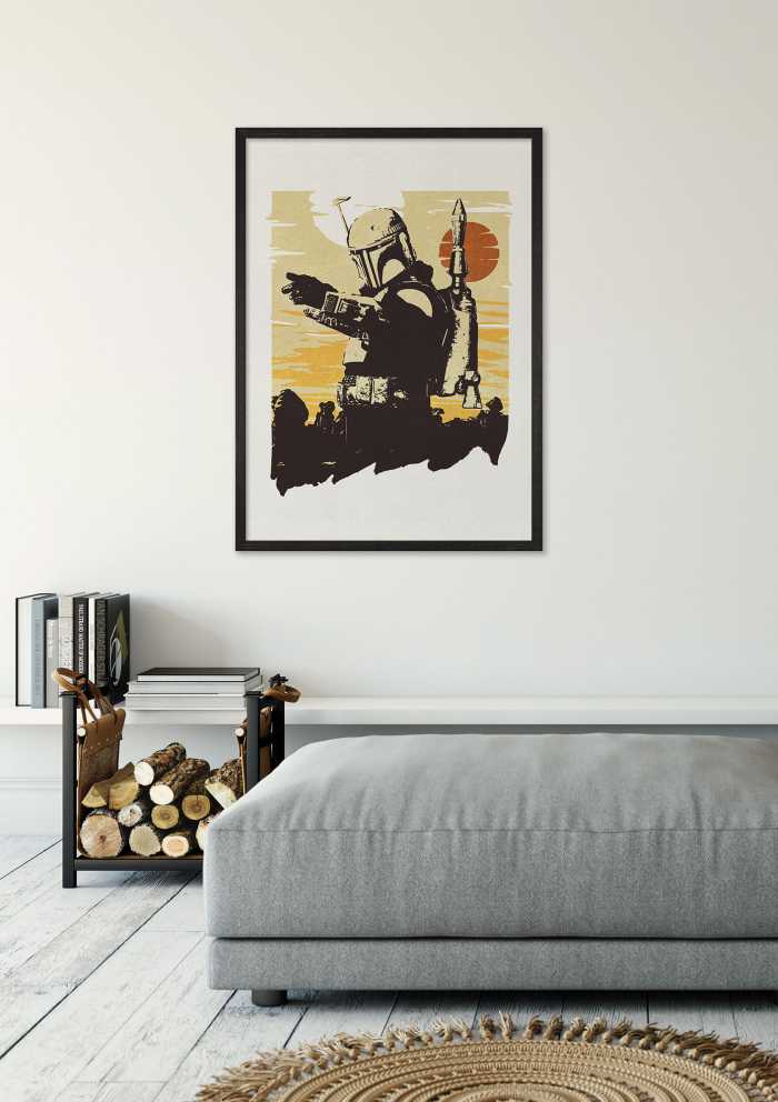 Poster Star Wars Boba Fett Illustration Target