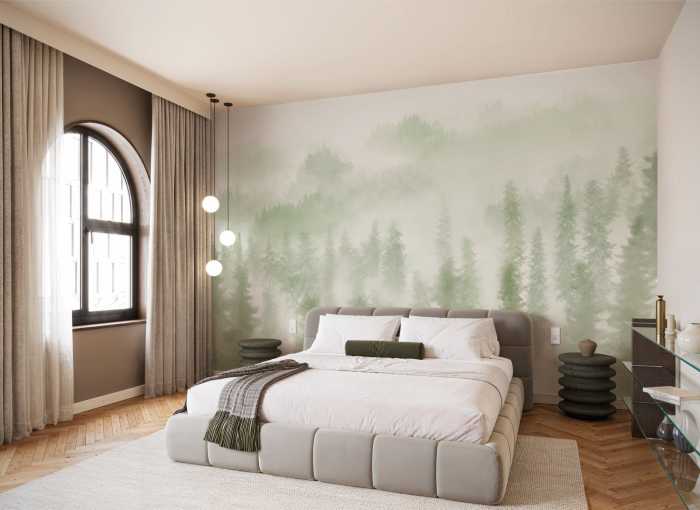 Standard Non-woven Blurry Woods