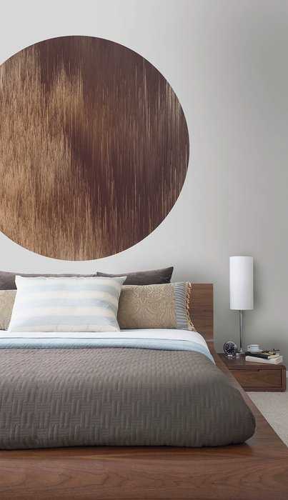Non-woven adhesive round mural Windlines Color