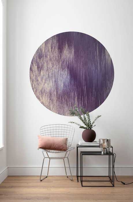 Non-woven adhesive round mural Harmony