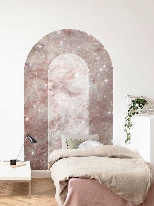 Self-adhesive photo mural on non-woven Mauve Diamond