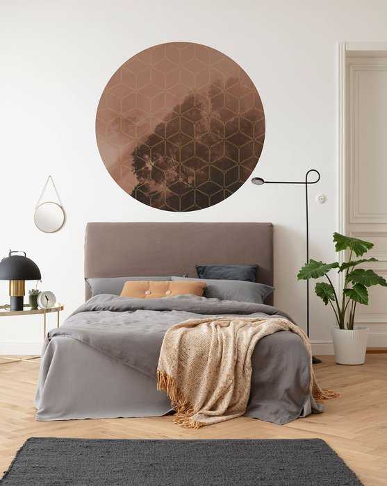 Non-woven adhesive round mural New Morning