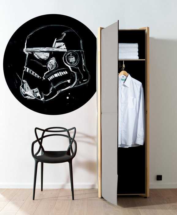 Non-woven adhesive round mural Star Wars Ink Stormtrooper