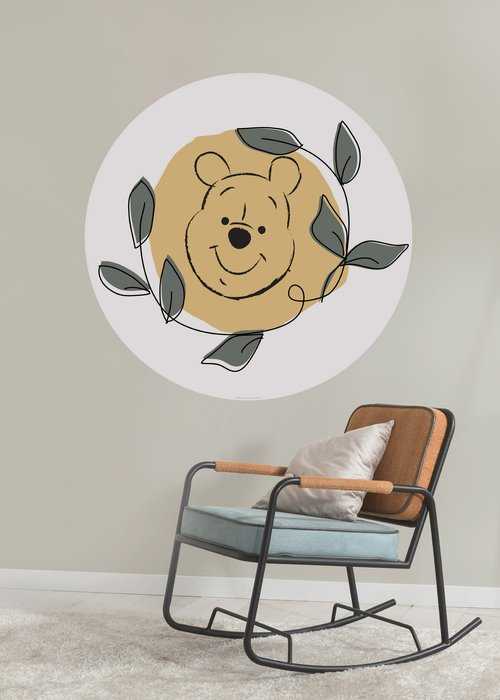 Non-woven adhesive round mural Winnie the Pooh Garland