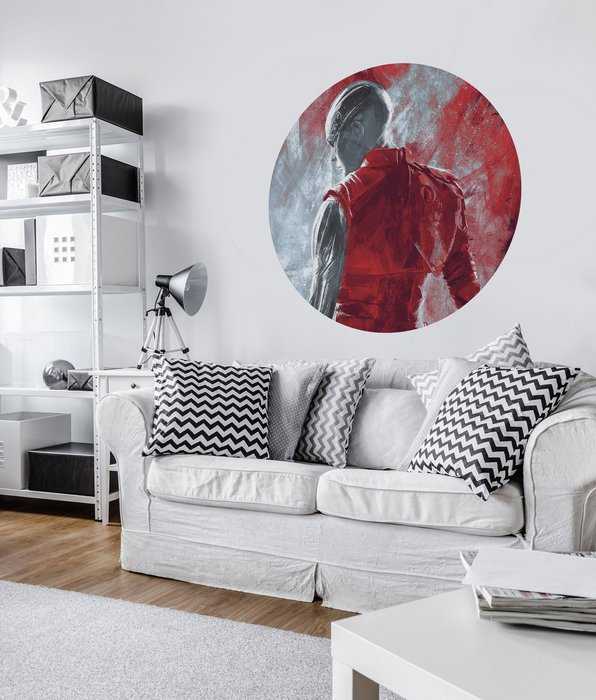 Non-woven adhesive round mural Avengers Painting Nebula