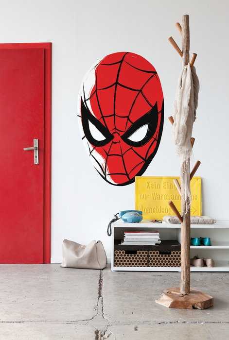 Self-adhesive sticker on non-woven Spider-Man Big Head