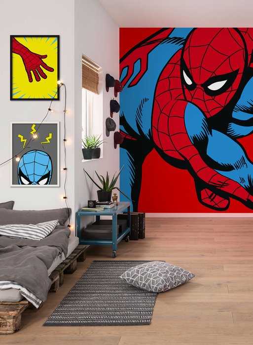 Standard Non-woven Marvel PowerUp Spider-Man Watchout