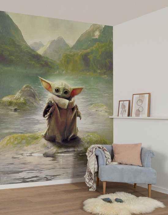 Standard Non-woven Star Wars The Mandalorian Grogu Landscape