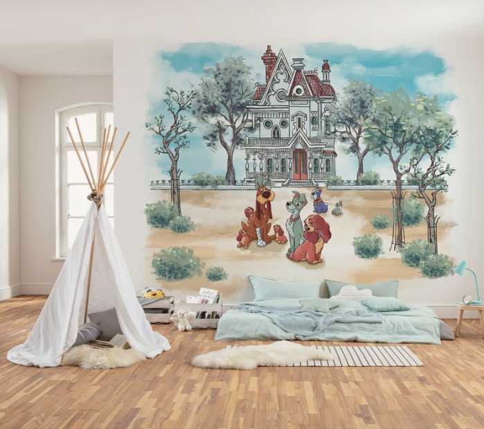 Standard Non-woven Disney Lady and the Tramp Sweet Home