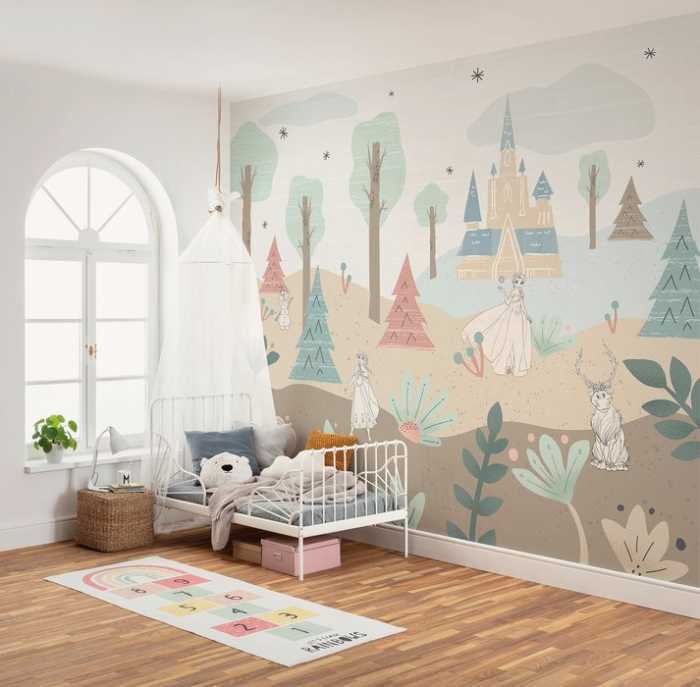 Standard Non-woven Disney Frozen Castle Playground