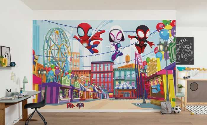 Standard Non-woven Marvel Spidey And His Amazing Friends Theme Park