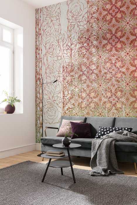 Standard Non-woven Art Nouveau Rouge
