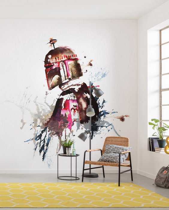 Standard Non-woven Star Wars Watercolor Boba Fett