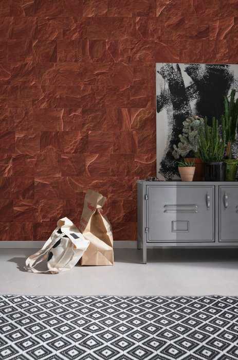 Standard Non-woven Red Slate Tiles