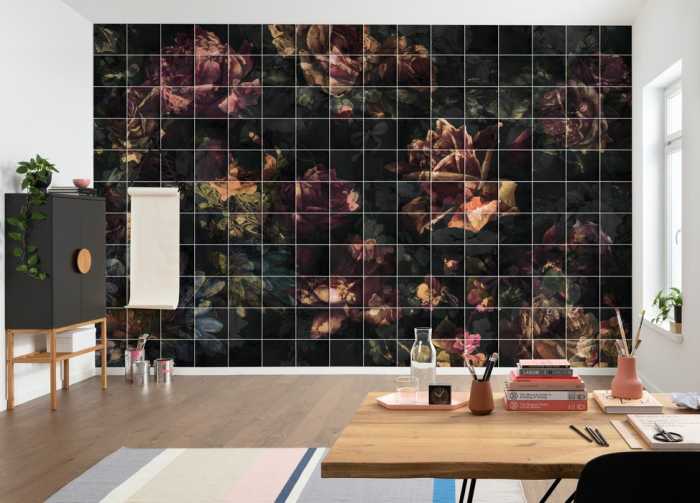 Standard Non-woven Tiles Flowers