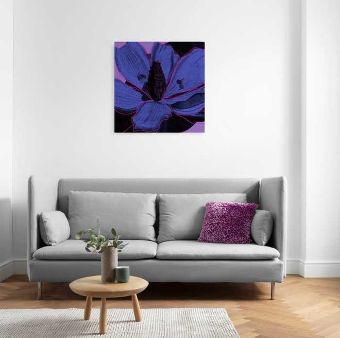 Vlies Bild auf Keilrahmen/ Echtholzrahmen Purple Fusion