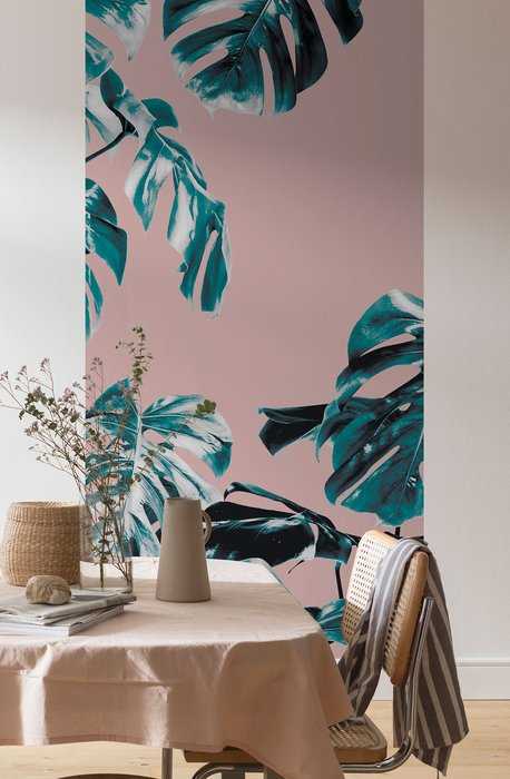 Premium Non-Woven Monstera Rosé Panel 