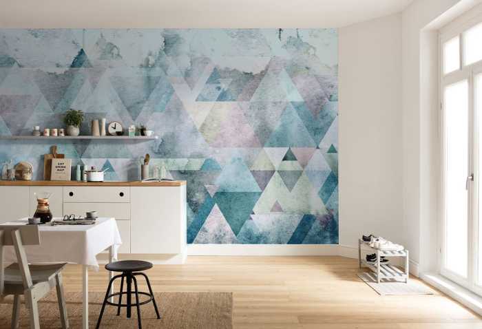 Premium Non-Woven Triangles Blue